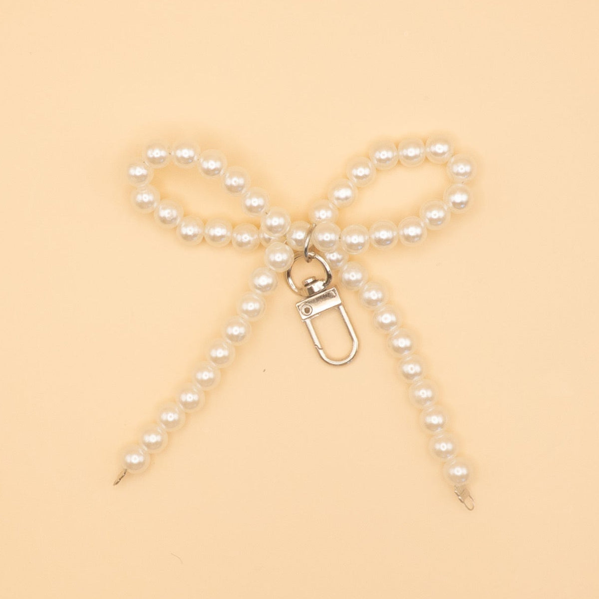 Pearl Bow Bag Charm