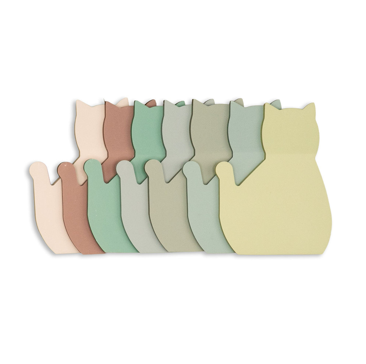 Waterproof Cat Shaped Sticky Notes