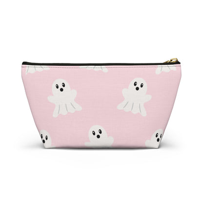 Pink Ghost Accessory Pouch with T bottom