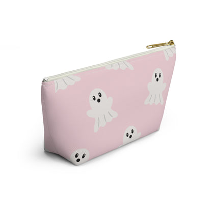 Pink Ghost Accessory Pouch with T bottom