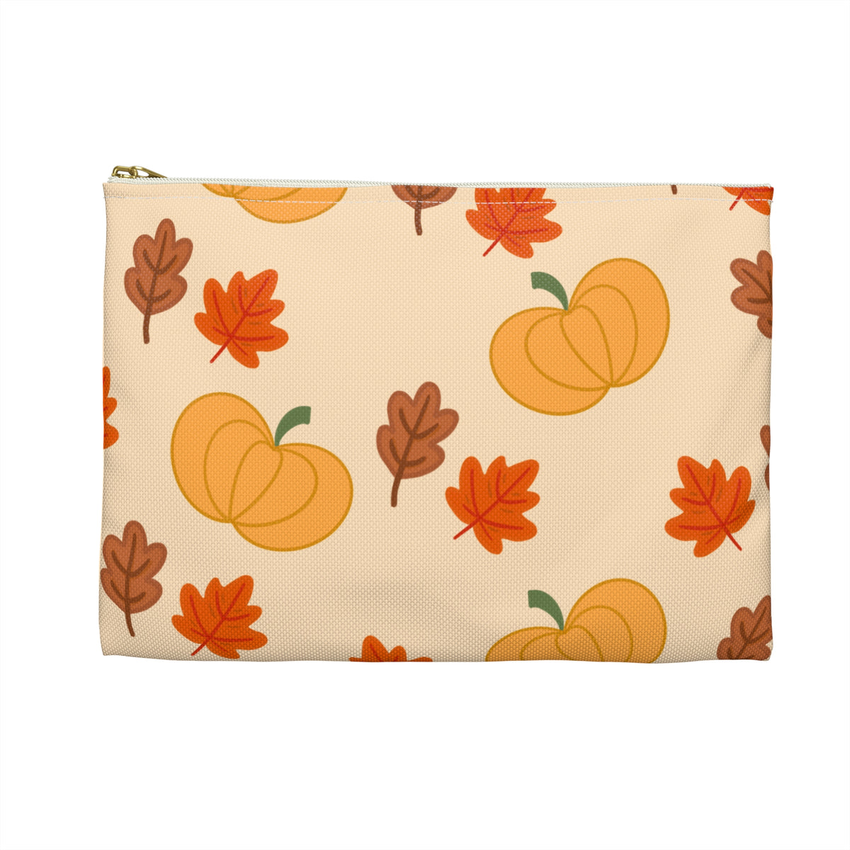 Pumpkin & Leaves Accessory Pouch