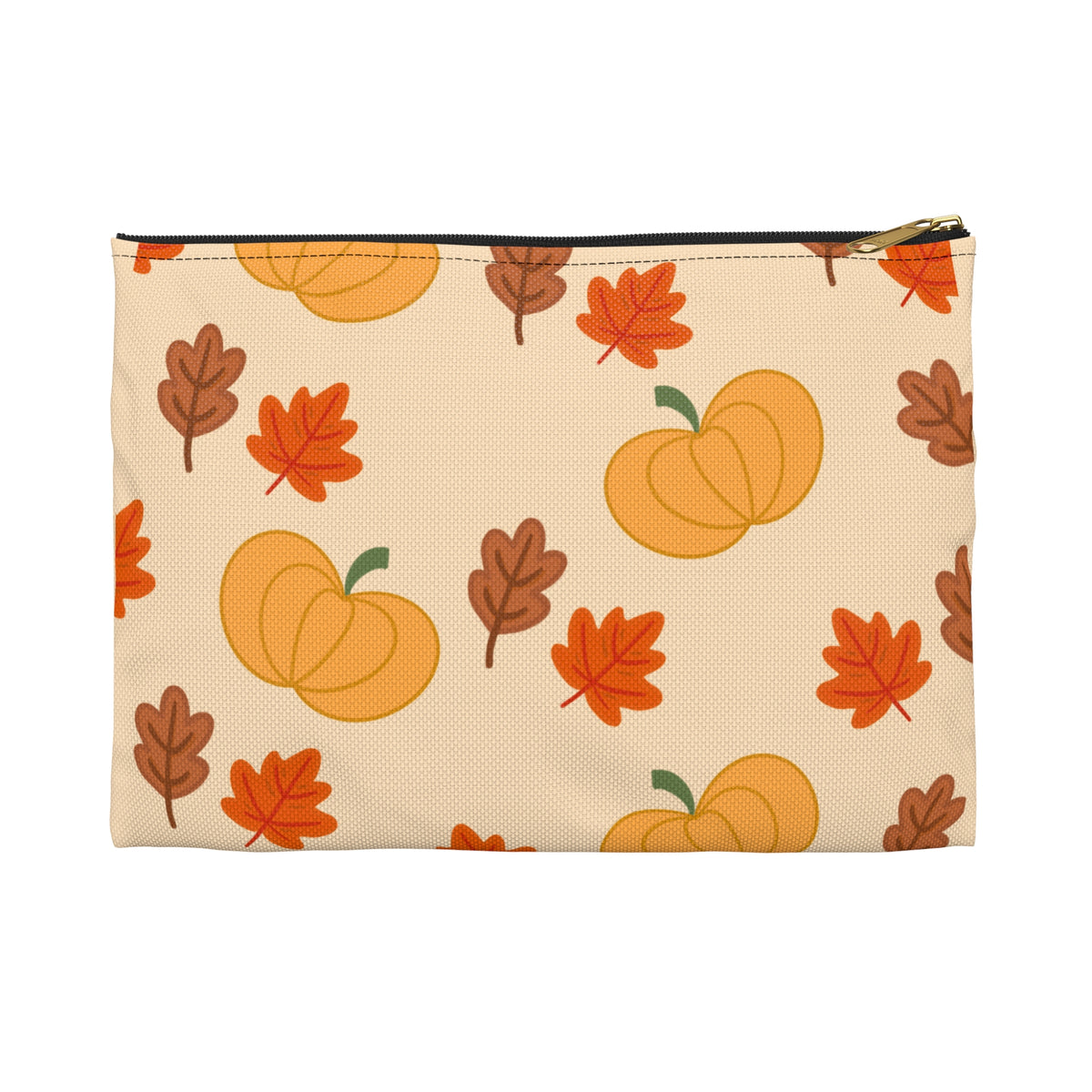 Pumpkin & Leaves Accessory Pouch