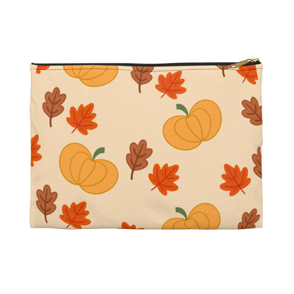 Pumpkin & Leaves Accessory Pouch