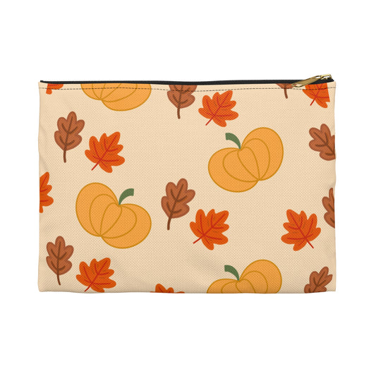 Pumpkin & Leaves Accessory Pouch