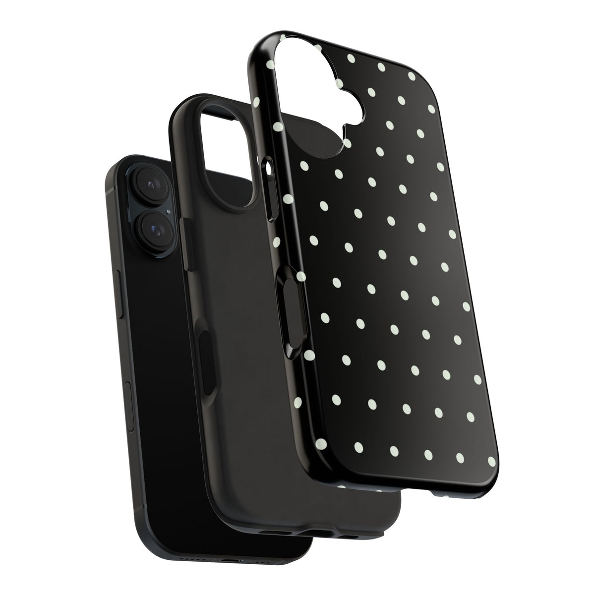 Black Polka Dot Phone Case