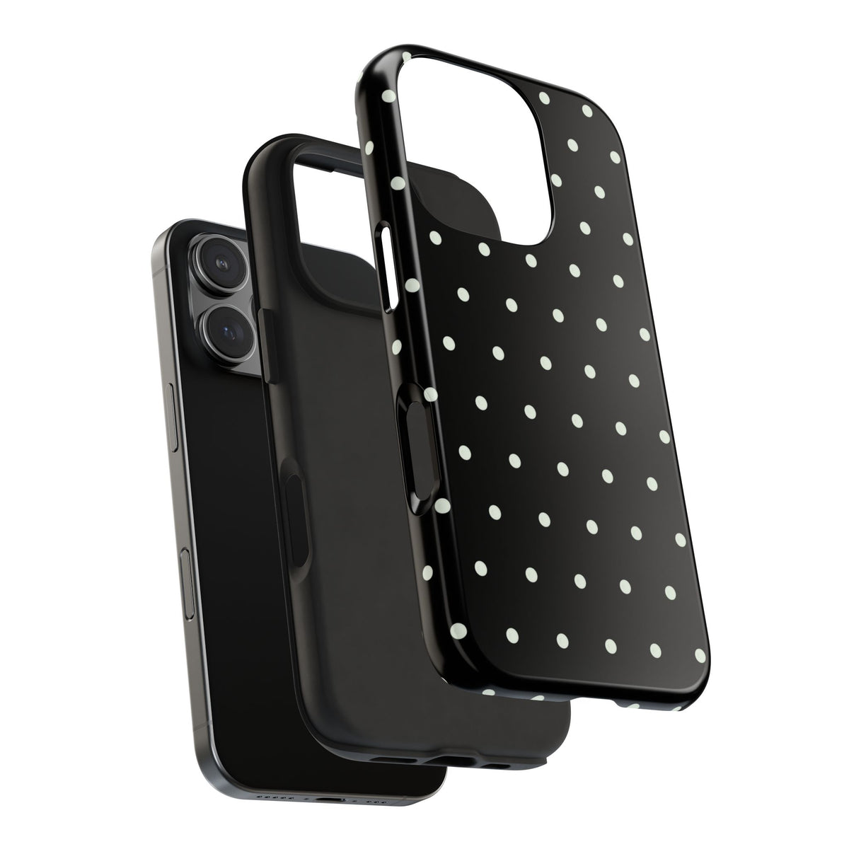 Black Polka Dot Phone Case