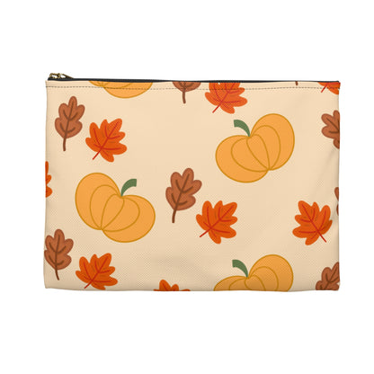 Pumpkin & Leaves Accessory Pouch