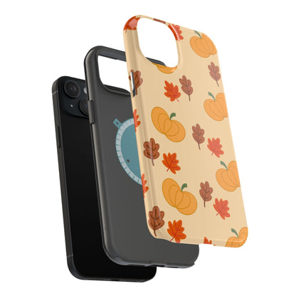 Pumpkin and Leaves MAGSAFE Phone Case