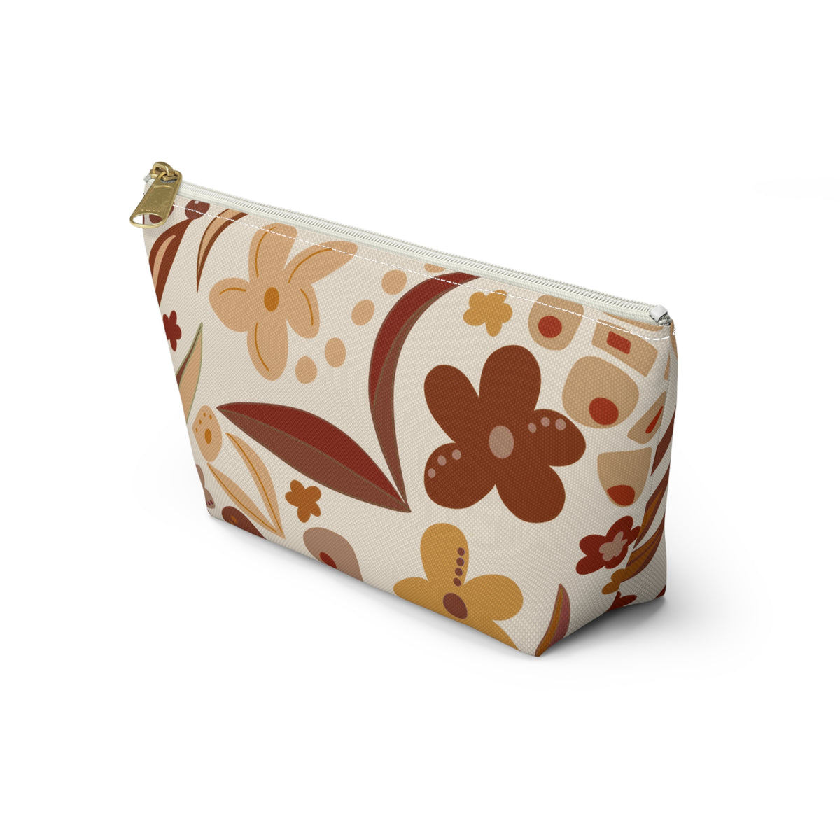 Fall Floral Accessory Pouch w T-bottom