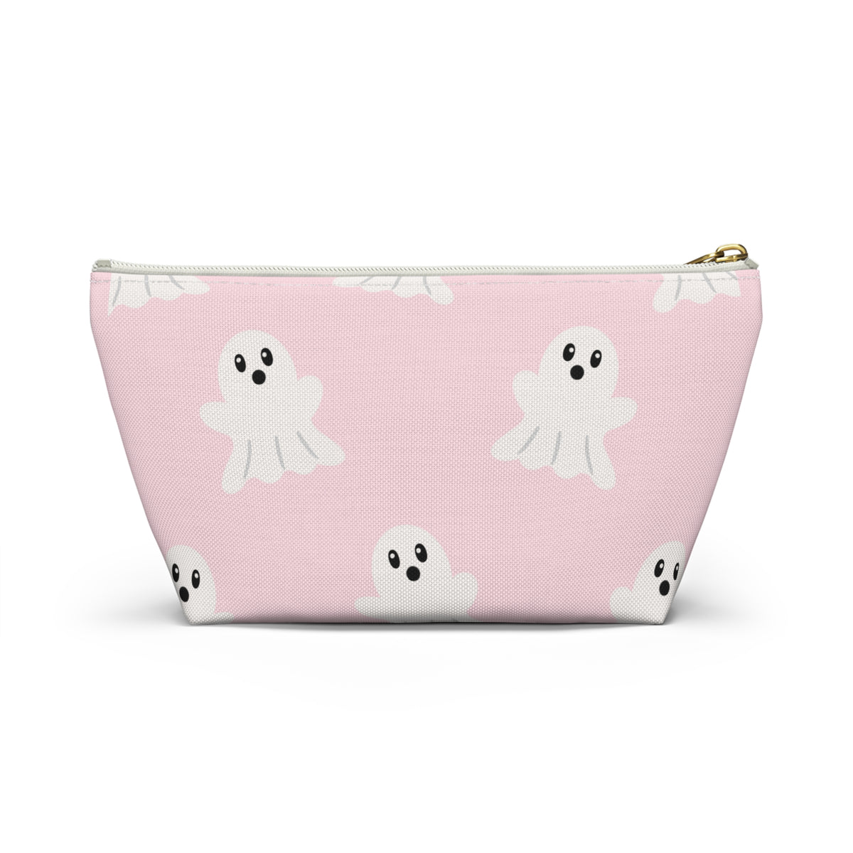 Pink Ghost Accessory Pouch with T bottom