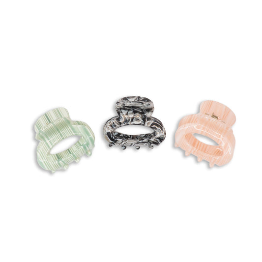 Mini Marble Hair Clips