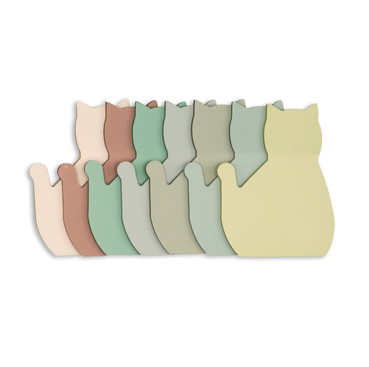 Waterproof Cat Shaped Sticky Notes