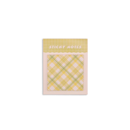 Colorful Plaid Sticky Notes