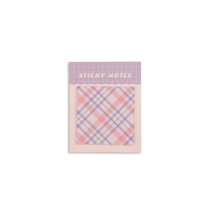 Colorful Plaid Sticky Notes
