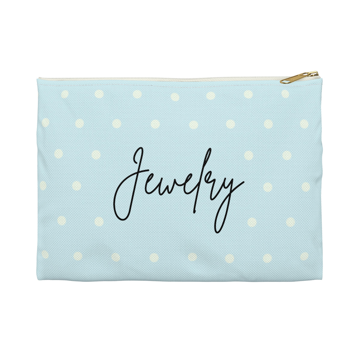 Sky Blue Jewelry Pouch