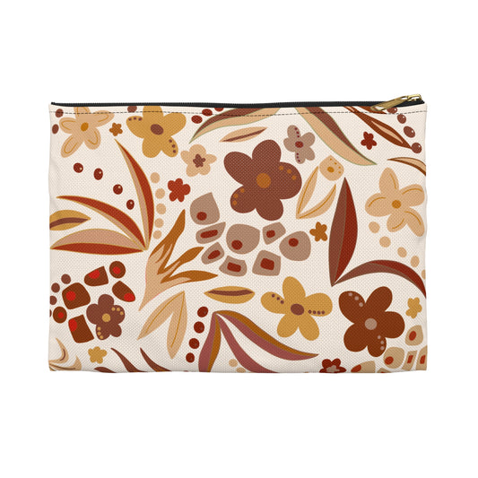 Fall Floral Accessory Pouch
