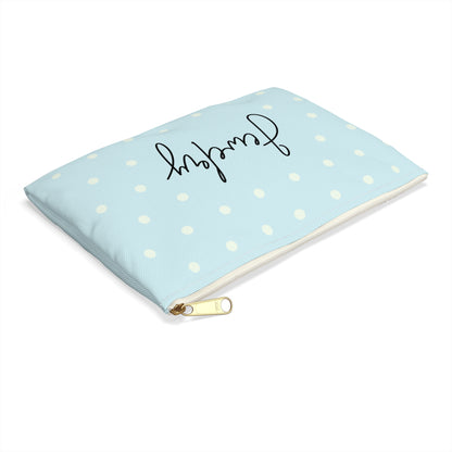 Sky Blue Jewelry Pouch
