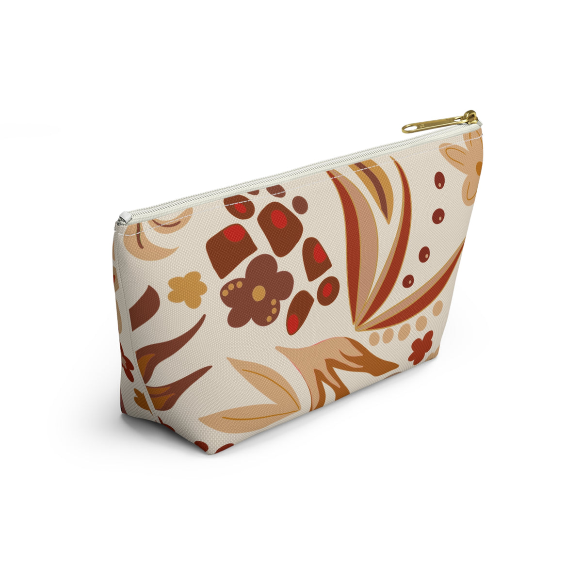 Fall Floral Accessory Pouch w T-bottom