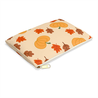 Pumpkin & Leaves Accessory Pouch