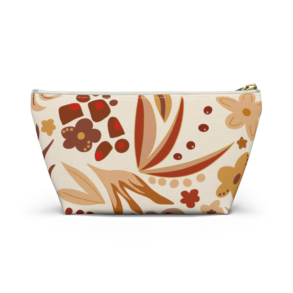 Fall Floral Accessory Pouch w T-bottom