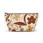 Fall Floral Accessory Pouch w T-bottom