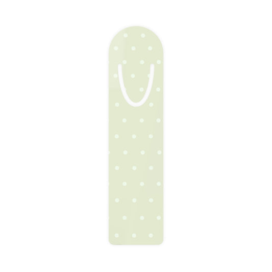 Green Polka Dot Metal Bookmark