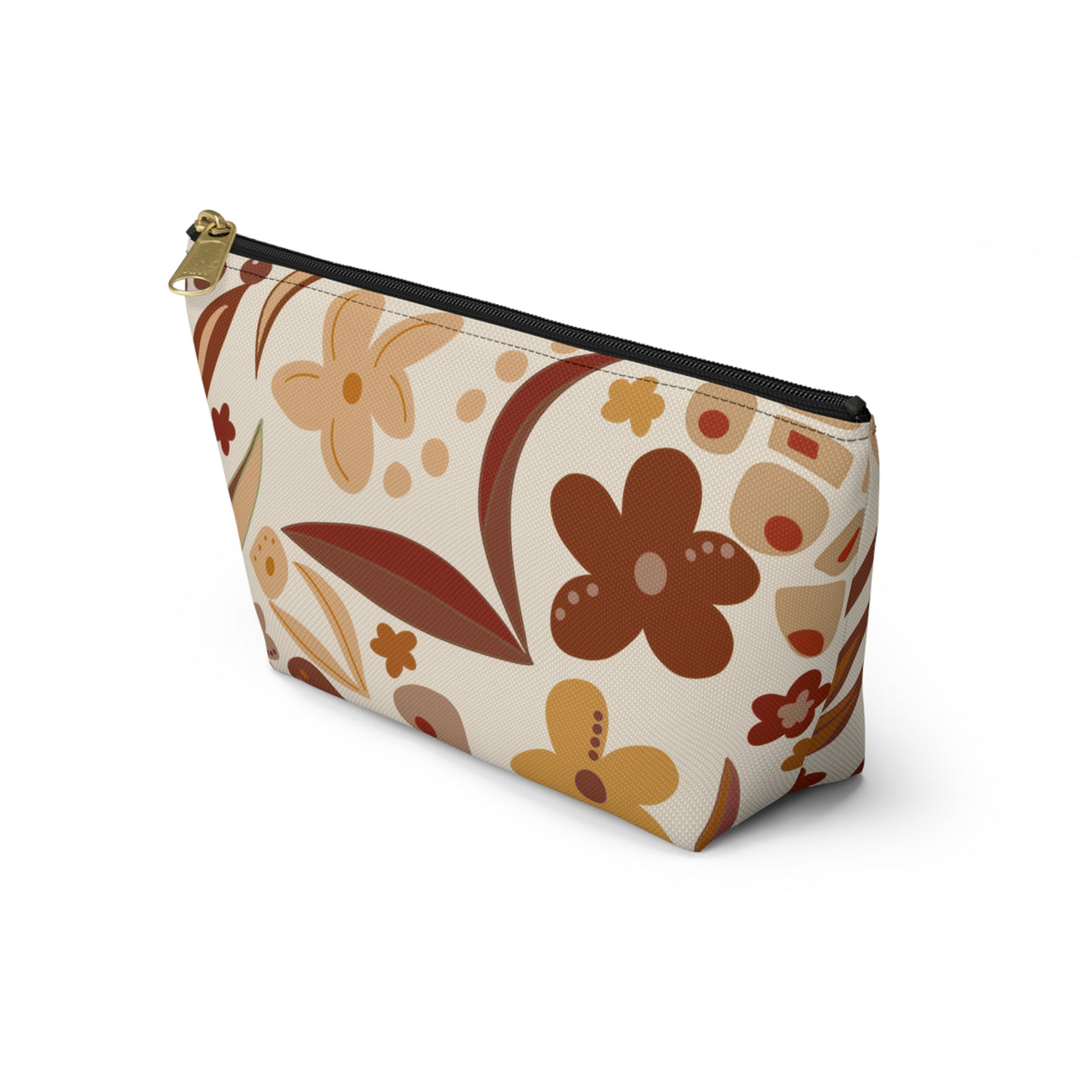 Fall Floral Accessory Pouch w T-bottom